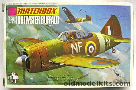 Matchbox 1/72 Brewster F2A Buffalo B339D - RNZAF New Zealand or Dutch East Indies Air Force, PK24 plastic model kit